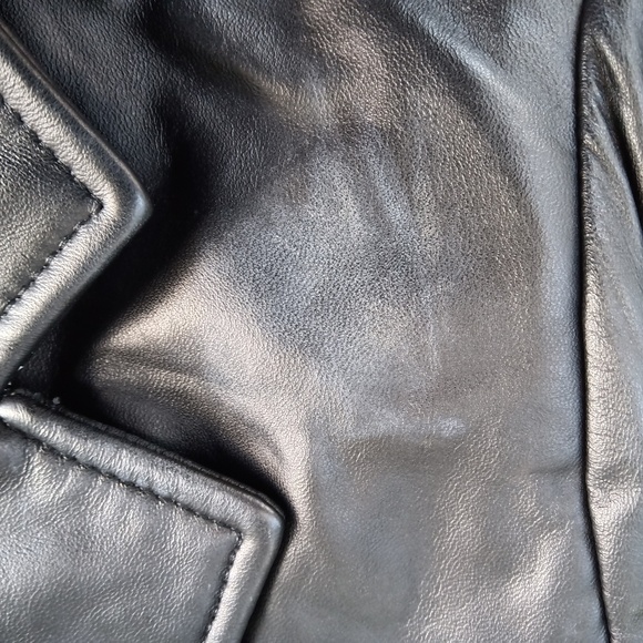 Women's Leather Button Front Stroller Jacket - Large (L) - Picture 7 of 11